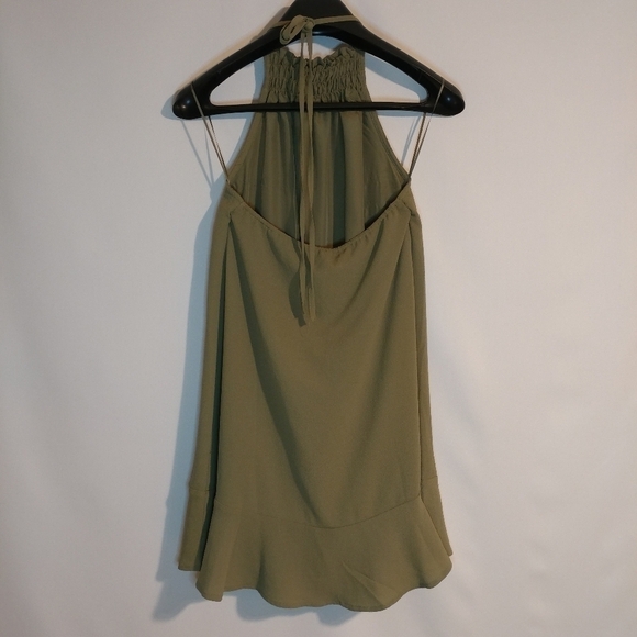 NWT The Fifth Label Green Khaki Halter Dress - Picture 7 of 9